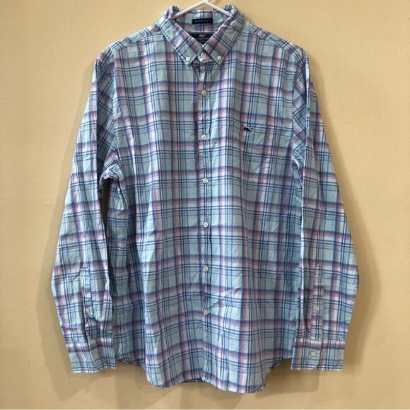 Vineyard Vines Slim Fit Tucker Shirt Size L - Picture 1 of 5
